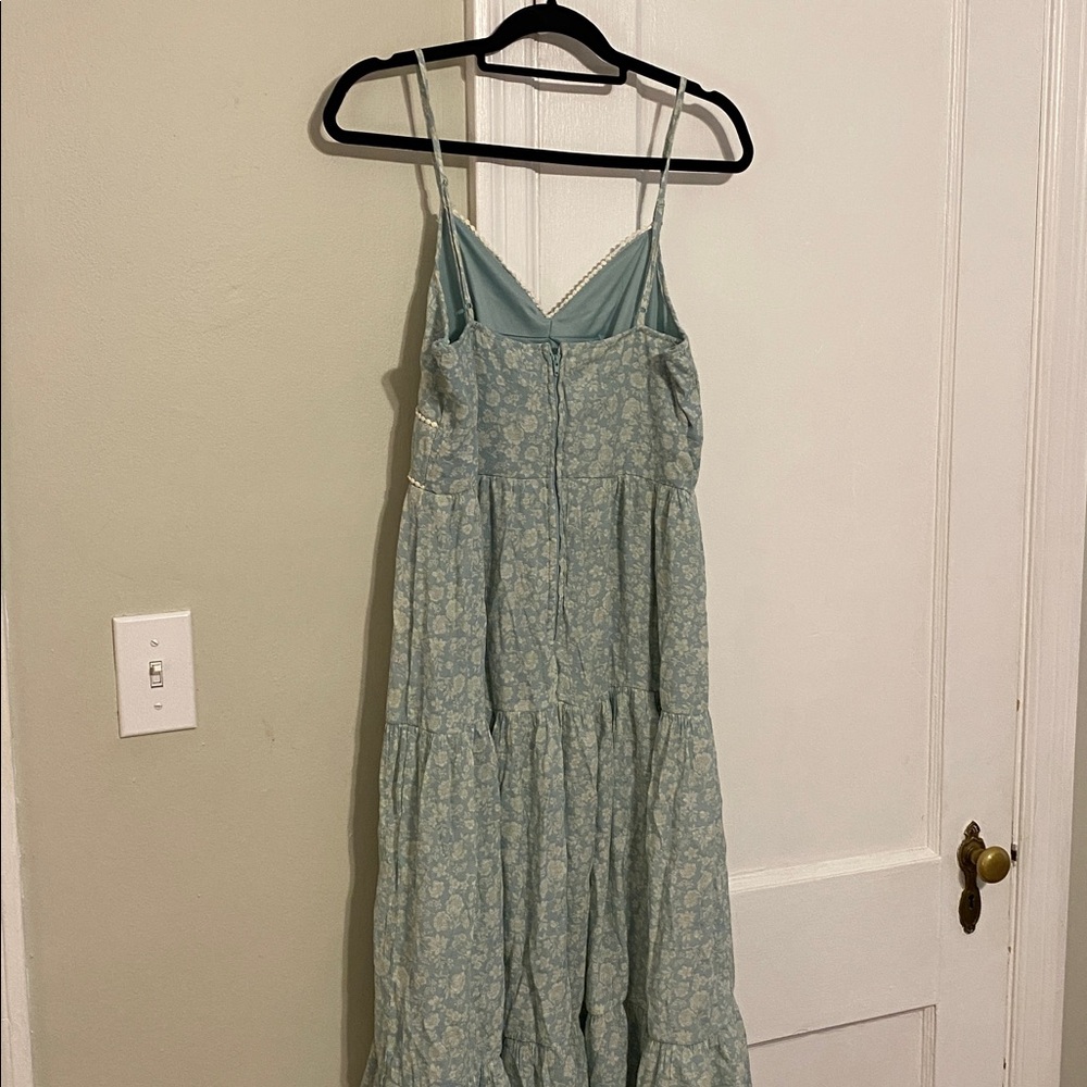 Trixxi Light Green Patterned Maxi Dress - Picture 3 of 10